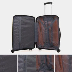 Maletas Mediana Sarajevo Rigida/Blanda Con Capacidad De 120 L -Almacenamiento De Viaje amarillo sku 16065148 53180212 xxl