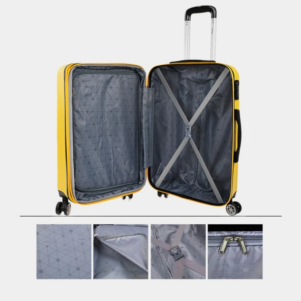 Maletas Mediana Sevron Rigida Con Capacidad De 68 L 6 Maletas Mediana Sevron Rigida Con Capacidad De 68 L - Imagen 4