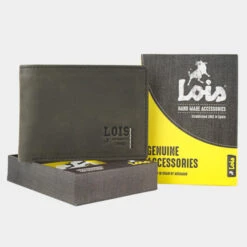 Cartera De Hombre Lois De La Colección Hewitt En Piel Genuina -Almacenamiento De Viaje antracita sku 16042001 06000188 xxl