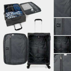 Juego De Maletas 50/60/70Cm Jaslen Brighton -Almacenamiento De Viaje antracita sku 16493122 06520122 xxl