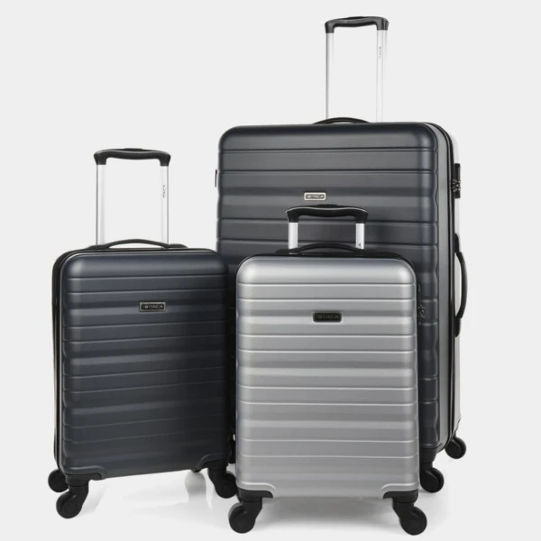 Juego De 2/3 Maletas (Cabina, Mediana Y Grande) Delfos Rigida Con Capacidad De 106 L 3 Juego De 2/3 Maletas (Cabina, Mediana Y Grande) Delfos Rigida Con Capacidad De 106 L