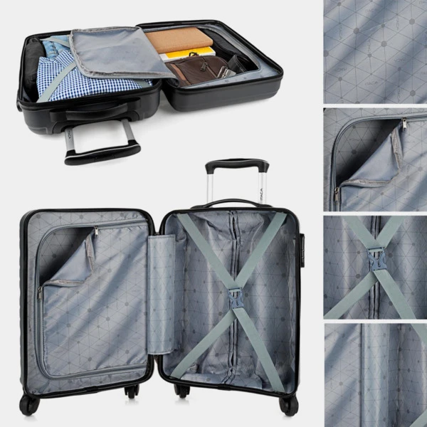 Juego De 2/3 Maletas (Cabina, Mediana Y Grande) Delfos Rigida Con Capacidad De 106 L 6 Juego De 2/3 Maletas (Cabina, Mediana Y Grande) Delfos Rigida Con Capacidad De 106 L - Imagen 4