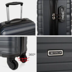 Juego De 2/3 Maletas (Cabina, Mediana Y Grande) Delfos Rigida Con Capacidad De 106 L 16 Juego De 2/3 Maletas (Cabina, Mediana Y Grande) Delfos Rigida Con Capacidad De 106 L -Almacenamiento De Viaje antracitaplataantracita sku 16493263 44360812 xxl