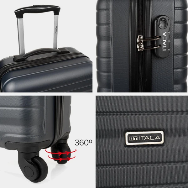 Juego De 2/3 Maletas (Cabina, Mediana Y Grande) Delfos Rigida Con Capacidad De 106 L 7 Juego De 2/3 Maletas (Cabina, Mediana Y Grande) Delfos Rigida Con Capacidad De 106 L - Imagen 5