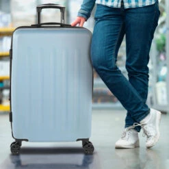 Maleta 60 Cms Mediana Skpat Lisboa Rígida En Abs Extensible Con Capacidad De 65L Tsa Integrado -Almacenamiento De Viaje azul celeste sku 16144149 04330350 xxl