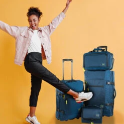 Set Maletas 50/70+Bolsa+Neceser Jaslen Treviso -Almacenamiento De Viaje azul marino sku 16654384 07460959 xxl