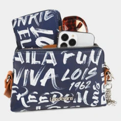 Bolso Bandolera Lois Words -Almacenamiento De Viaje azul marino sku 16654532 29240251 xxl