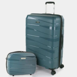 [Juego De 3 Maletas (Cabina, Mediana Y Grande)] Stuttgart Rigida/Blanda Con Capacidad De 0 L -Almacenamiento De Viaje azul metalico sku 16340028 04150015 xxl