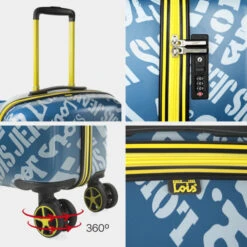 Maleta Cabina Lois Kenner -Almacenamiento De Viaje azul vaquero gris sku 16654437 28210138 xxl