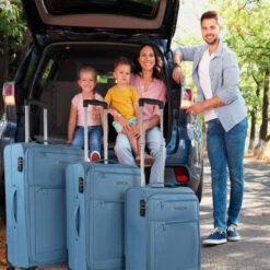 Juego De Maletas 50/60/70Cm Itaca Tamesis -Almacenamiento De Viaje azul vaquero sku 16251391 59290718 xxl