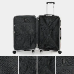 Juego De Maleta Cabina Y Neceser Skpat Lucca -Almacenamiento De Viaje azul sku 16041821 11570084 xxl