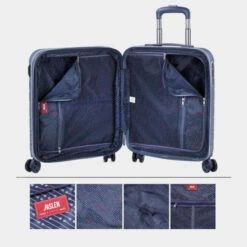 Maleta De Cabina San Marino Rígida En Abs Extensible Con Capacidad De 49L Con Tsa Y Usb -Almacenamiento De Viaje azul sku 16041897 37170106 xxl