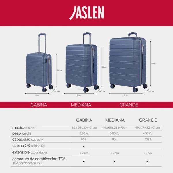 Maleta Grande San Marino En Abs Extensible Con Capacidad De 128L Con Tsa 7 Maleta Grande San Marino En Abs Extensible Con Capacidad De 128L Con Tsa - Imagen 5