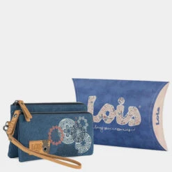 Cartera De Mujer Lois Pasadena En Poliéster-Lona-Polipiel -Almacenamiento De Viaje azul sku 16042335 12370844 xxl