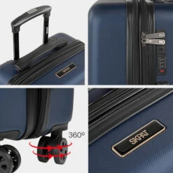 Maleta 60 Cms Mediana Skpat Lisboa Rígida En Abs Extensible Con Capacidad De 65L Tsa Integrado -Almacenamiento De Viaje azul sku 16062185 04200261 xxl