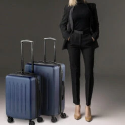 Maletas Mediana Lisboa Rigida Con Capacidad De 65 L -Almacenamiento De Viaje azul sku 16107240 36190165 xxl