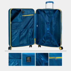 Maleta Grande Rígida Lois Modelo Zion Con Capacidad De 86 L Color -Almacenamiento De Viaje azul sku 16428121 17450121 xxl