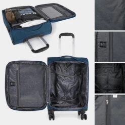 Maleta Cabina Jaslen Brighton -Almacenamiento De Viaje azul sku 16493133 07140095 xxl