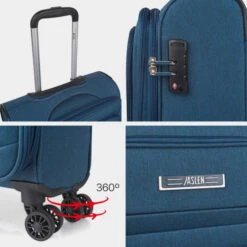 Maleta 60Cm Jaslen Brighton -Almacenamiento De Viaje azul sku 16493136 02230960 xxl