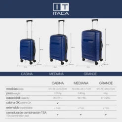 Maleta 70Cm Itaca Moscu -Almacenamiento De Viaje azul sku 16498188 54340966 xxl