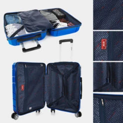 Maletas Mediana Venecia Rigida/Blanda Con Capacidad De 70,6 L -Almacenamiento De Viaje azul sku 16591196 50540035 xxl