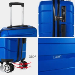 Maletas Mediana Venecia Rigida/Blanda Con Capacidad De 70,6 L -Almacenamiento De Viaje azul sku 16591196 50540824 xxl