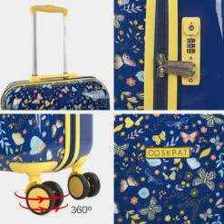 Maletas Mediana Butterflies Rigida/Blanda Con Capacidad De 64 L -Almacenamiento De Viaje azul sku 16654416 40070861 xxl