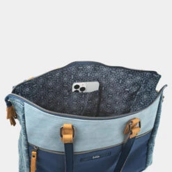 Bolso Shopper Con Bandolera Lois Arcadia -Almacenamiento De Viaje azul sku 16654574 16250625 xxl
