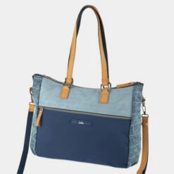 Bolso Shopper Con Bandolera Lois Arcadia -Almacenamiento De Viaje azul sku 16654574 16280120 xxl