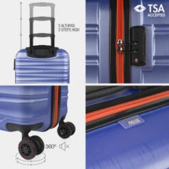 Maleta Cabina Jaslen Oporto 20 Maleta Cabina Jaslen Oporto -Almacenamiento De Viaje azul sku 16666412 10250083 xxl