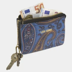 Monedero-Tarjetero-Llavero De Piel Lois Mirage -Almacenamiento De Viaje azul sku 16679410 19060659 xxl