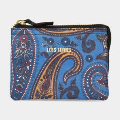 Monedero-Tarjetero-Llavero De Piel Lois Mirage -Almacenamiento De Viaje azul sku 16679410 19100159 xxl