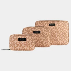 Dkny-922 Pack 3 Bolsas Organizadora -Almacenamiento De Viaje beige exploded logo sku 16663860 38410966 xxl