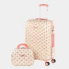 Maletas Mediana Polka Dots Rigida/Blanda Con Capacidad De 0 L -Almacenamiento De Viaje beige sku 16041804 19440991 xxl