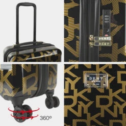 Dkny-62D Maleta Cabina Deco Signatu Dkny Dkny-626D Deco Signature -Almacenamiento De Viaje black gold sku 16663502 00280618 xxl