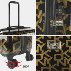 Dkny-62D Maleta 60Cm Deco Signature -Almacenamiento De Viaje black gold sku 16663504 30410831 xxl