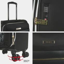 Dkny-624 Trolley Cabina After Hours Dkny Dkny-624 After Hours -Almacenamiento De Viaje black logo print sku 16663479 26120871 xxl