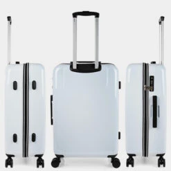 Maletas Mediana Niza Rigida Con Capacidad De L -Almacenamiento De Viaje blanco margaritas azul sku 16648191 36020055 xxl