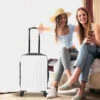 Maleta De Cabina Skpat Lisboa Rígida En Abs Extensible Con Capacidad De 39L Tsa Integrado -Almacenamiento De Viaje blanco milk sku 16062184 01140471 xxl