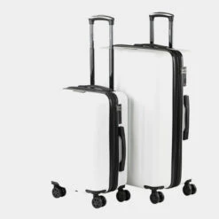 Juego De 2/3 Maletas (Cabina, Mediana Y Grande) Lisboa Rigida Con Capacidad De 97 L -Almacenamiento De Viaje blanco milk sku 16161809 43050718 xxl