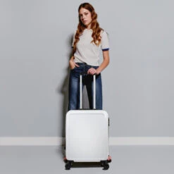 Maletas De Cabina Stickers Rigida/Blanda Con Capacidad De 38 L 18 Maletas De Cabina Stickers Rigida/Blanda Con Capacidad De 38 L -Almacenamiento De Viaje blanco sku 16493248 22320049 xxl