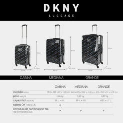 Dkny-905 Maleta Cabina On Repeat Dkny Dkny-905 On Repeat -Almacenamiento De Viaje blklt charcoal ashly blu sku 16663536 07390895 xxl