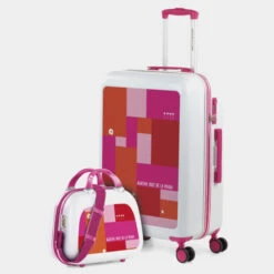 Agatha Ruiz De La Prada Maletas Mediana Happiness Rigida Con Capacidad De L