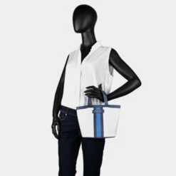 Dkny-636 Mini Tote Signature Stripe 19 Dkny-636 Mini Tote Signature Stripe -Almacenamiento De Viaje blue suede combo sku 16663510 46350007 xxl