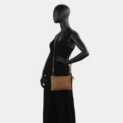 Bolso Bandolera Piel Lois Whitney -Almacenamiento De Viaje camel sku 16144181 15250729 xxl