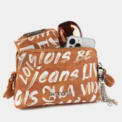 Bolso Bandolera Lois Words -Almacenamiento De Viaje camel sku 16654533 29300450 xxl