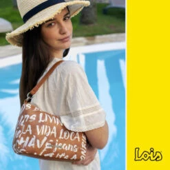 Bolso Bandolera Lois Words -Almacenamiento De Viaje camel sku 16654535 30550254 xxl