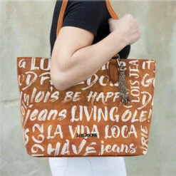 Bolso Shopper Lois Words 18 Bolso Shopper Lois Words -Almacenamiento De Viaje camel sku 16654537 32190042 xxl