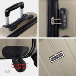 Maleta Cabina+Neceser Itaca Havel 25 Maleta Cabina+Neceser Itaca Havel -Almacenamiento De Viaje champagne sku 16322486 07130913 xxl