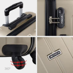 Maletas Mediana Havel Rigida Con Capacidad De L -Almacenamiento De Viaje champagne sku 16322568 28260045 xxl